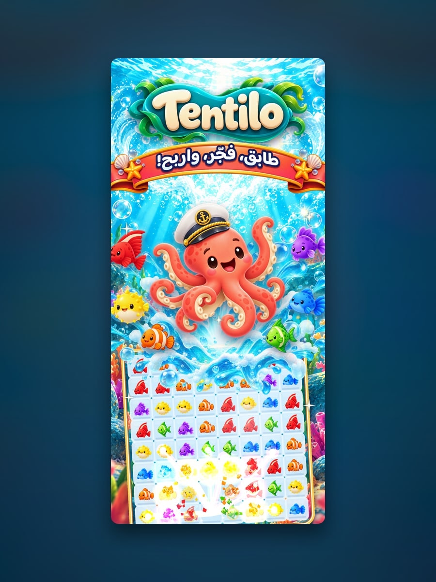 Tentilo — طابِق، فجّر، اربح — خمسة آلاف مرحلة تحت البحر.